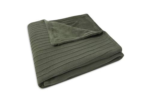 JOLLEIN Blanket 75x100 Pure Knit - Leaf Green Velvet